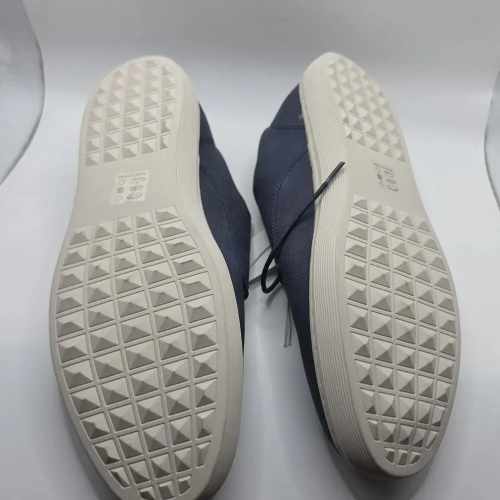 Flag & Anthem Men's Canvas Sneakers Size 8.5 Dark Navy Lace Up Casual Shoes NWT